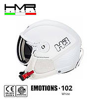 Горнолыжный шлем HMR helmets Emotions H3 с визором S (55/56) белый White 102-S