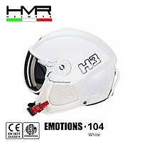 Горнолыжный шлем HMR helmets Emotions H3 с визором M/S (55/57) белый White 104-M/S