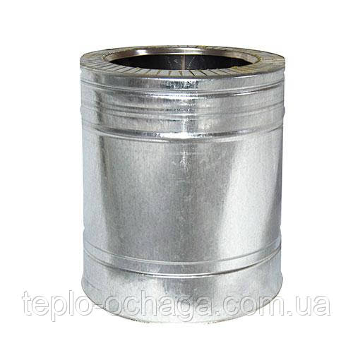 Труба утеплена (сендвіч) 0,25 м нержавійка в оцинкуванню