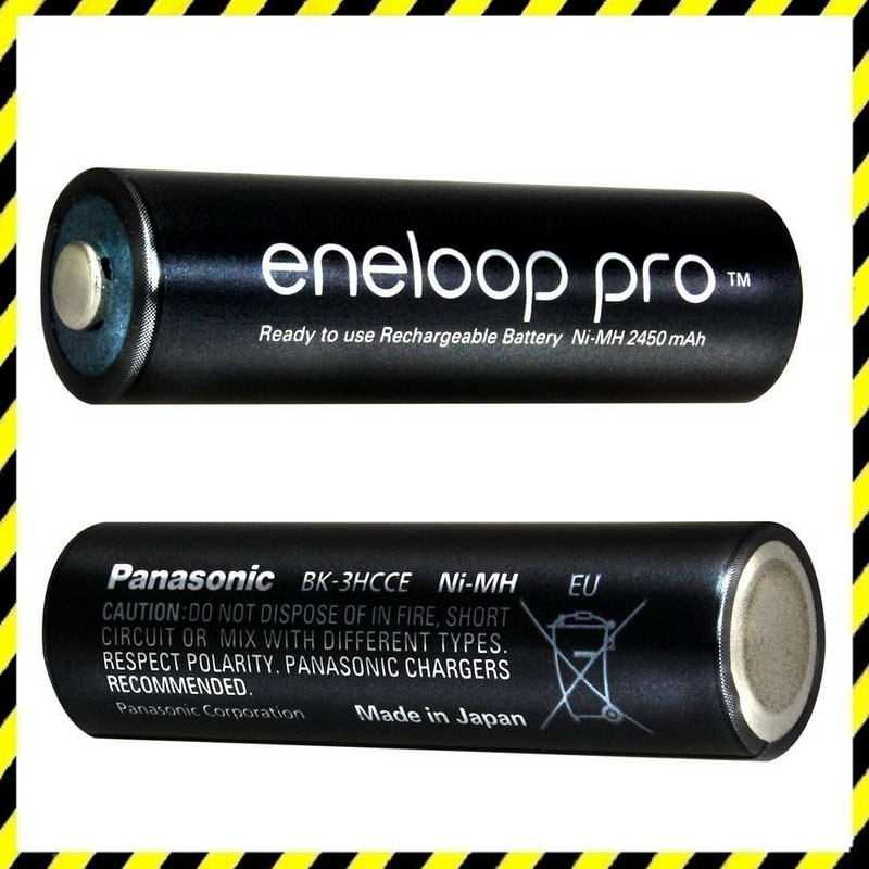 Акумулятори AA Panasonic Eneloop Pro 2450 mAh (BK-3HCCE), Японія.