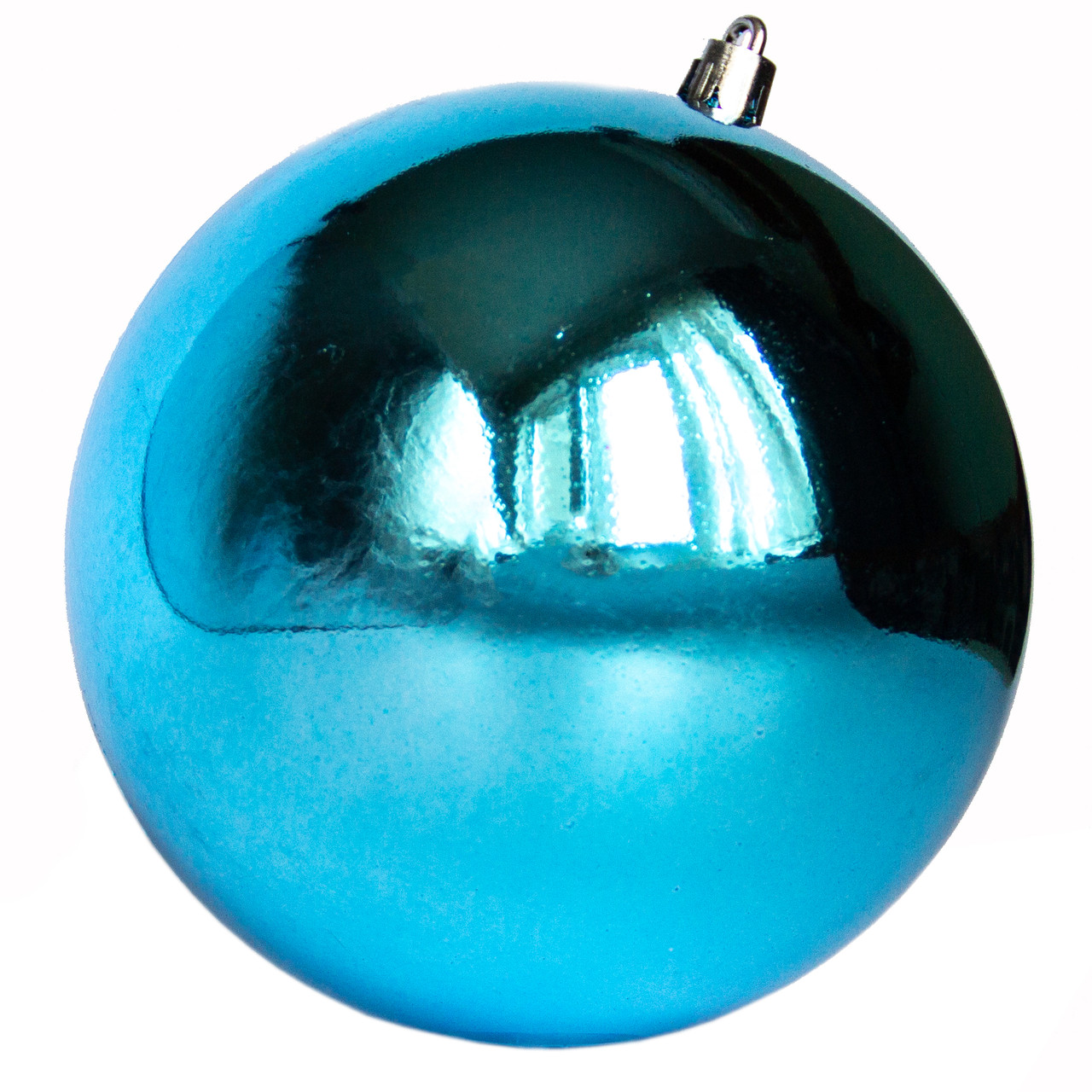 Ялинкова куля, D12 см, блакитний, глянець, пластик (891442), фото 1