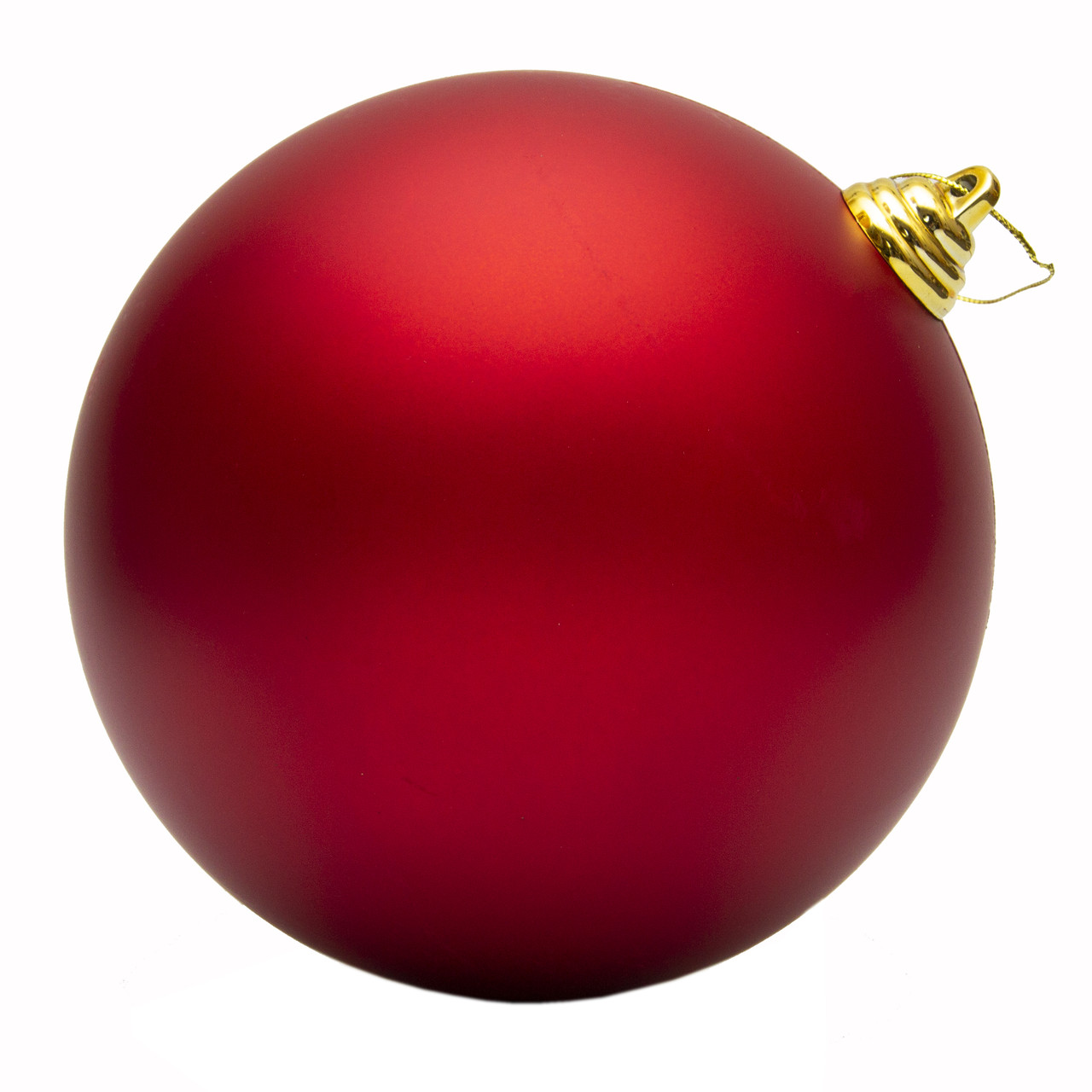 Ялинкова куля, D15 см, червоний, матовий, пластик (250171), фото 1