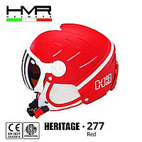 Горнолыжный шлем HMR helmets Heritage H3 с визором M/S (55/57) красный Red 277-M/S