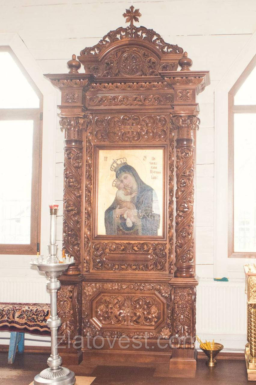 Кіот дерев'яний різний лакований, висота 2,5 м, фото 1