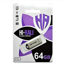 Флеш-накопичувач USB 64GB Hi-Rali Fit Series Silver