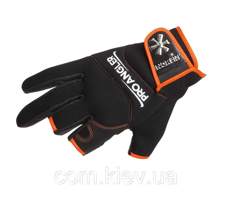 Рибальські рукавички для спінінга Norfin Pro Angler 3cut M
