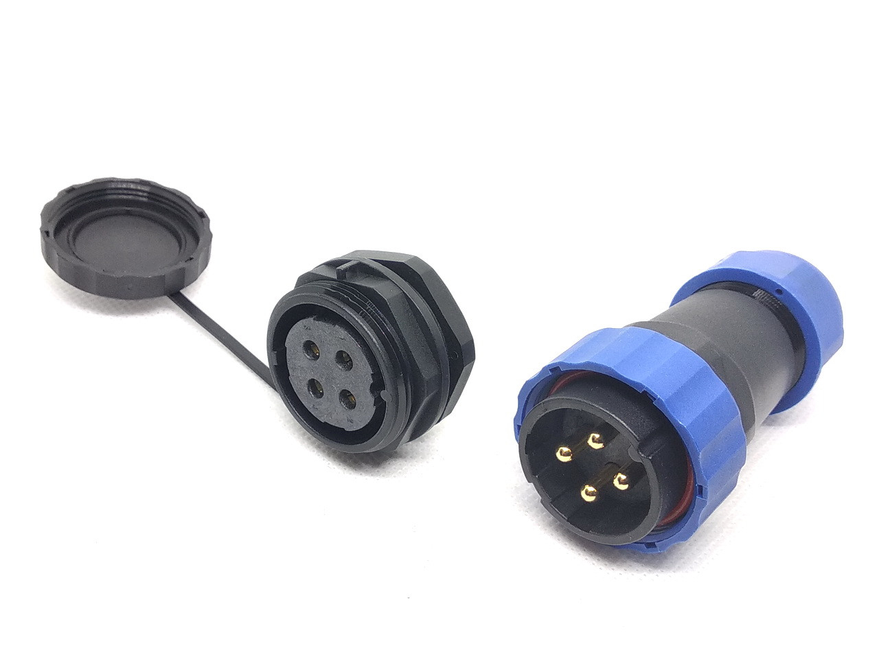 Герметичний роз'єм SP28 з захистом IP68 4 контакту (4pin), фото 1
