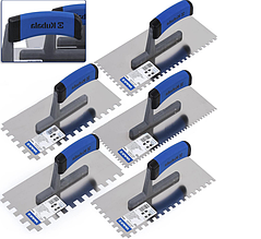 Терка нержавіюча 130х270 мм, зубчата 4x4 мм