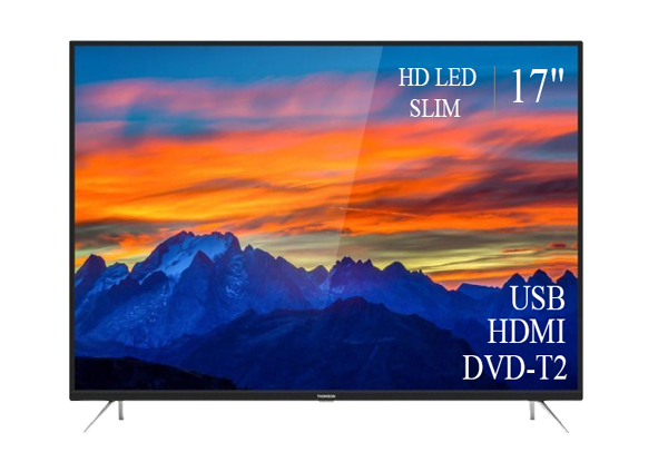 Телевізор для кухні Thomson 17" FullHD/DVB-T2/USB (1366x768)