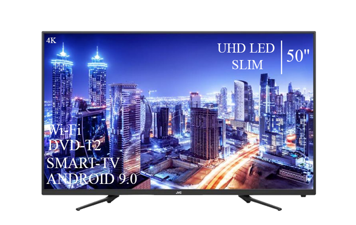 Телевізор JVC 50" Smart-TV/DVB-T2/USB АДАПТИВНИЙ UHD,4K/Android 13.0