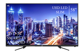 Телевізор JVC 58" Smart-TV/DVB-T2/USB Android 13.0 4К/UHD