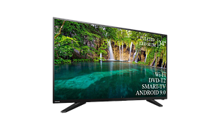 LED телевізор Toshiba 34" Smart-TV/Full HD/DVB-T2/USB Android 15.0 блютуз + голосове управління