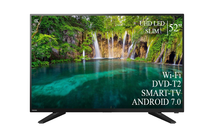 Телевізор Toshiba 52" Smart-TV/DVB-T2/USB Android 13.0 АДАПТИВНИЙ 4К/UHD