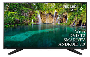 Телевізор Toshiba 58" Smart-TV/DVB-T2/USB Android 13.0 4К/UHD