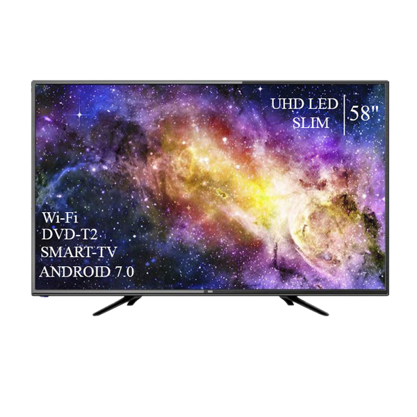Телевізор DEX 58" Smart-TV/DVB-T2/USB Android 13.0 4К/UHD