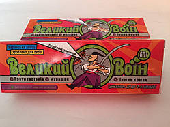 Засіб боротьби з комахами (тараканами, мурашками) «Великий воїн»: гель у тубі, 60 г.