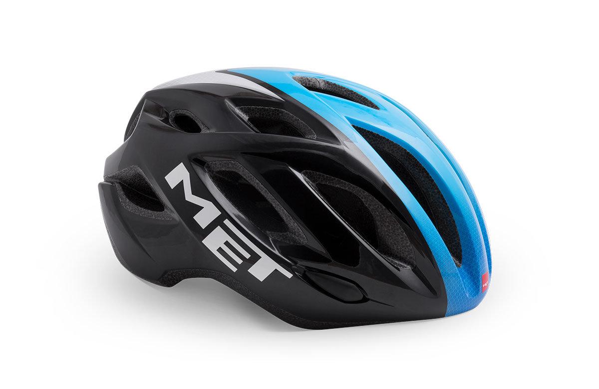 Шолом MET Idolo M black/cyan/white panels M 52-59