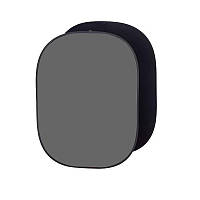 Фон в пружній рамці Visico BP-028 2в1 (чорний/сірий) 150x200см