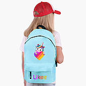 Рюкзак дитячий Лайки Єдиноріг (Likee Unicorn) (9263-1597) Блакитний