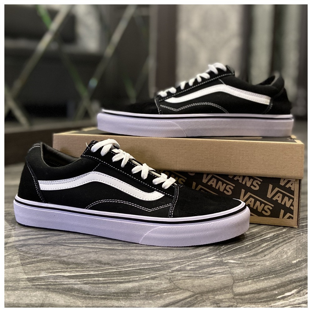 Чоловічі / жіночі кеди Vans Old Skool Black White, кеди ванс олд скул, кеді Vans Old Skool, кеді ванс олд скул, фото 1
