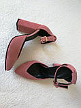 Mante! Красиві жіночі замшеві рожевого кольору черевики 10 см весна літо осінь, фото 5
