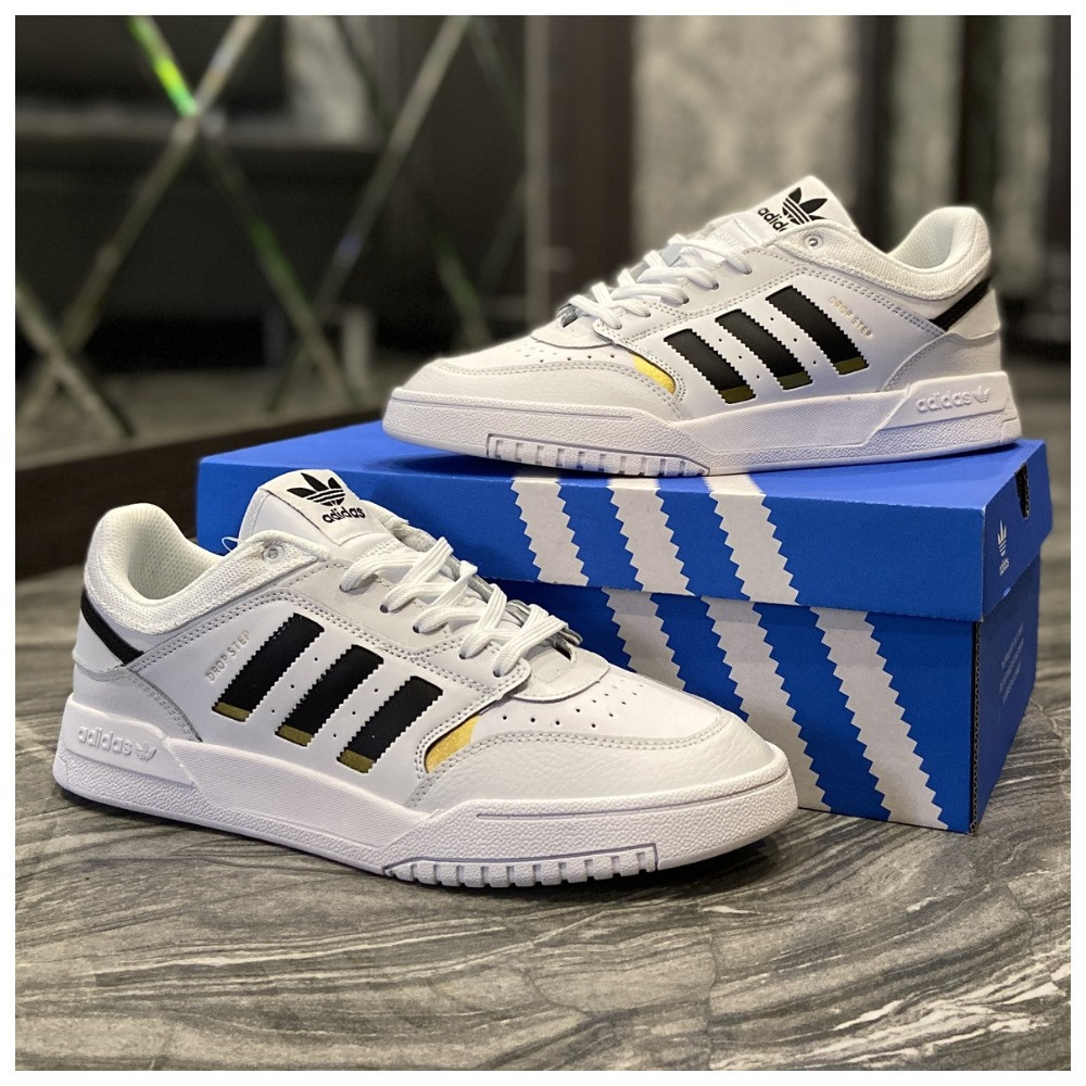 Чоловічі кросівки Adidas Drop Step White Gold, чоловічі кросівки адідас дроп степ, кросівки Adidas Drop Step, фото 1