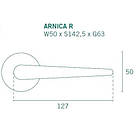 Ручка дверна APRILE ARNICA 7S C02 хром матовий, фото 3