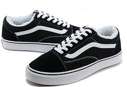 Зимові кеди унісекс VANS Old Skool "Чорні" з хутром р5,5-11 (36-45)