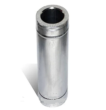 Труба-сендвіч для димоходу 1 м неіржавка сталь в нержавійці AISI, фото 3