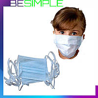 Одноразовая детская маска для лица 10шт - Маска на завязках