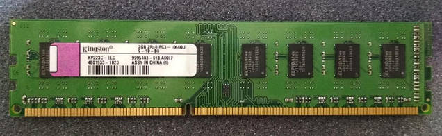 2GB DDR3 1333MHz Kingston kp223c-eld PC3 10600U 2Rx8 RAM