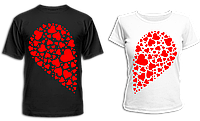 Парные футболки "Сердце"