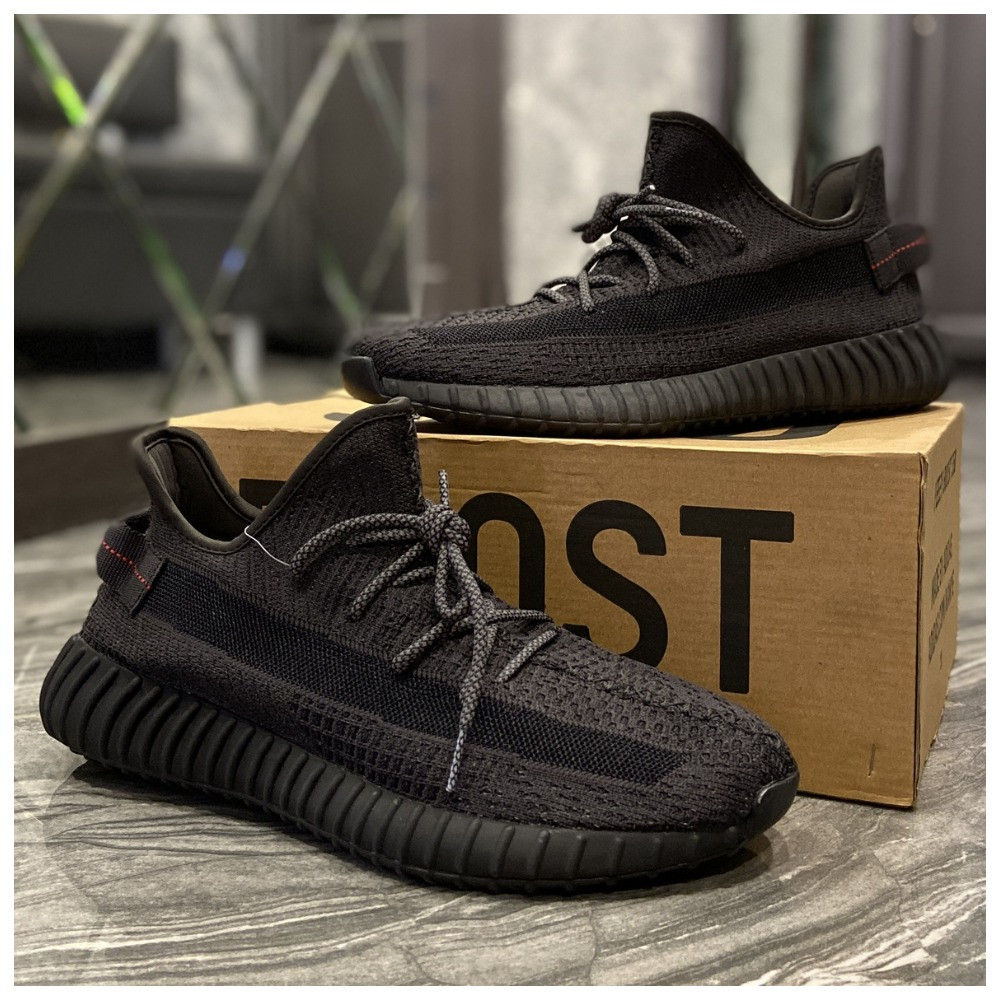 Кросівки Adidas Yeezy Boost 350 V2 Static Reflective Black рефлектив, адідас ізі буст 350 в2