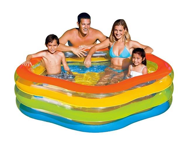 Дитячий надувний басейн "Морська зірка" Intex 56495C 185х180х53 см