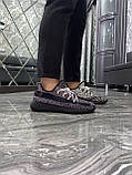 Кросівки Adidas Yeezy Boost 350 V2 Static Reflective Black рефлектив, адідас ізі буст 350 в2, фото 7