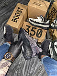 Кросівки Adidas Yeezy Boost 350 V2 Static Reflective Black рефлектив, адідас ізі буст 350 в2, фото 6