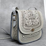 Авторська шкіряна сумка "Дубок" ручної роботи, велика сумка з натуральної шкіри, фото 6