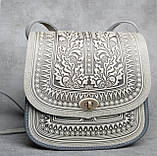 Авторська шкіряна сумка "Дубок" ручної роботи, велика сумка з натуральної шкіри, фото 4