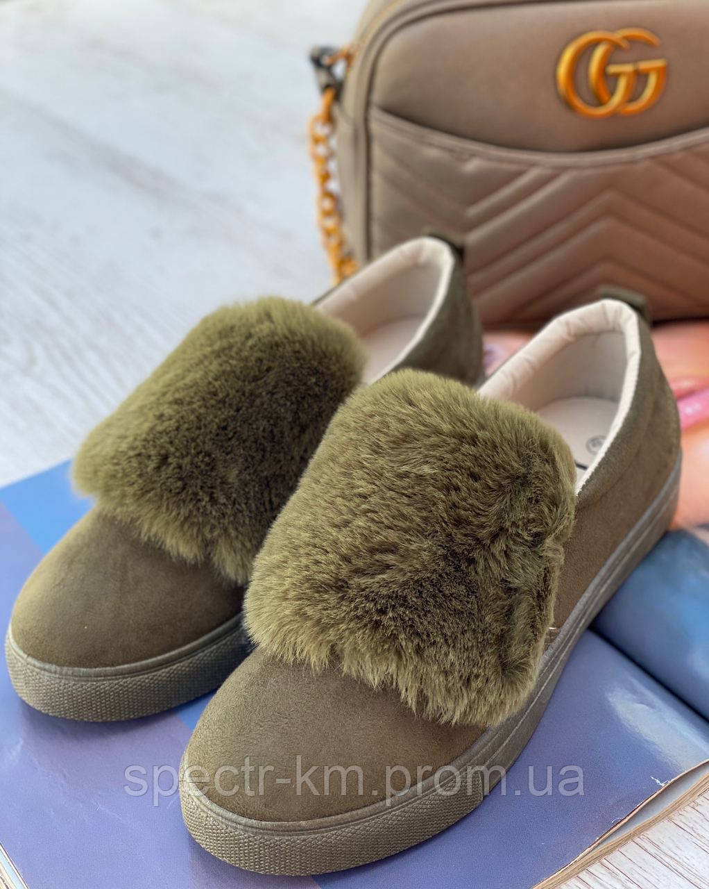 Мокасины женские с мехом (ID#1245726002), цена: 250 ₴, купить на Prom.ua