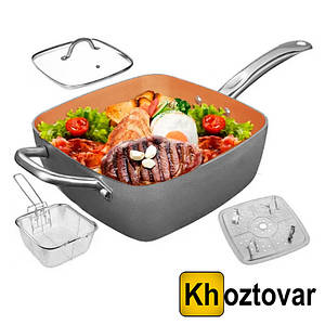Фритюрниця-каструля Swiss Deep Square Pan BN-8001