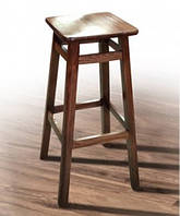 Табурет високий барний дерев'яний з квадратним сидінням