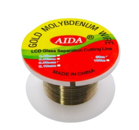 Дріт (струна) AIDA 0,08 мм | 50м для поділу комплектів дисплей+тачскрін, фото 1