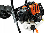 Мотобур двотактний BLACK + шнеки в комплекті гарантія 12 місяців, фото 4