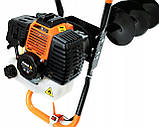 Мотобур двотактний BLACK + шнеки в комплекті гарантія 12 місяців, фото 7