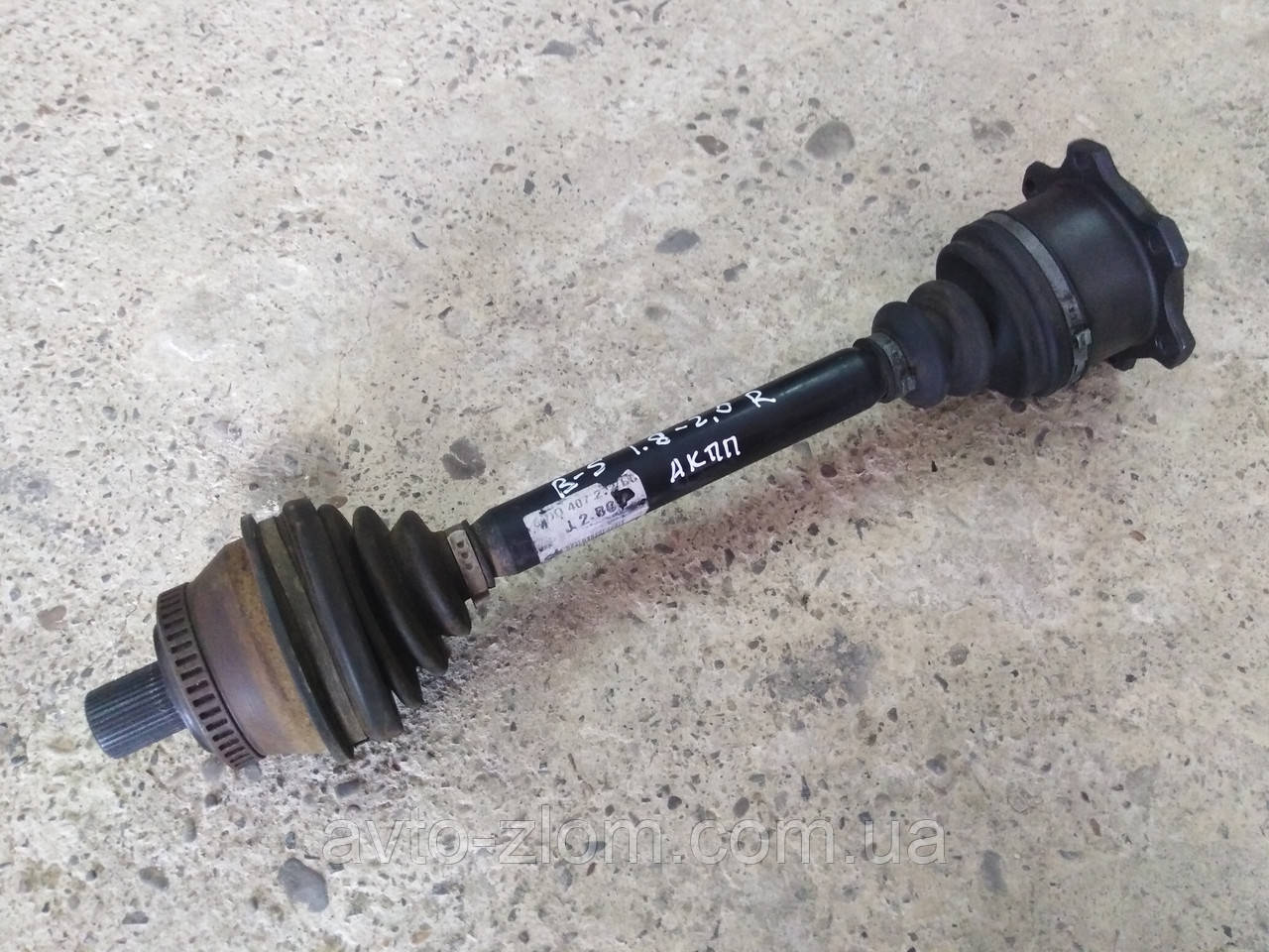 Напівось права Volkswagen Passat B5, Audi A4, Пассат Б5, Аудіо А4. Автомат, АКПП. 8D0407272BC., фото 1