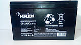 Акумулятор олив'яно-кислотний MERLION GP1290F2, 12V / 9.0A, фото 4