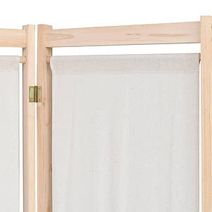 Ширма 5-панельна Screen comfort, 200 x 170 x 4 см, дерево, тканина, фото 3