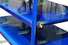 Візок платформовий на колесах 600х1000 мм, візок з полицями РПТ2-009П2-200 М, візок з двома бортами +2 полки, складський візок, фото 7