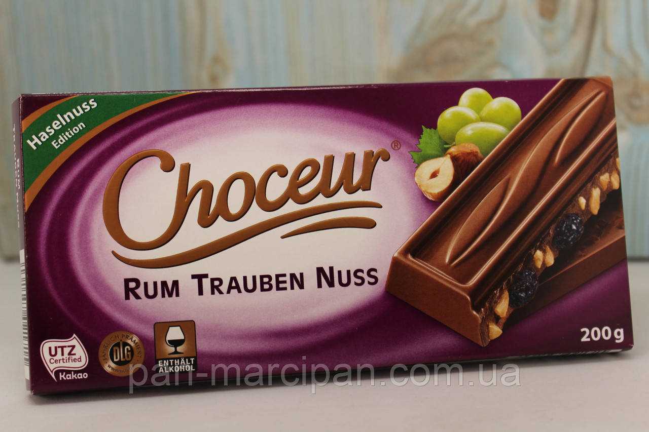 Шоколад Choceur Rum Trauben Nuss 200 Г — Купить Недорого на Bigl.ua ...