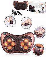 Массажная подушка подголовник массажер Мастер массажа Massage pillow для спины и шеи GHM 8028 в машину